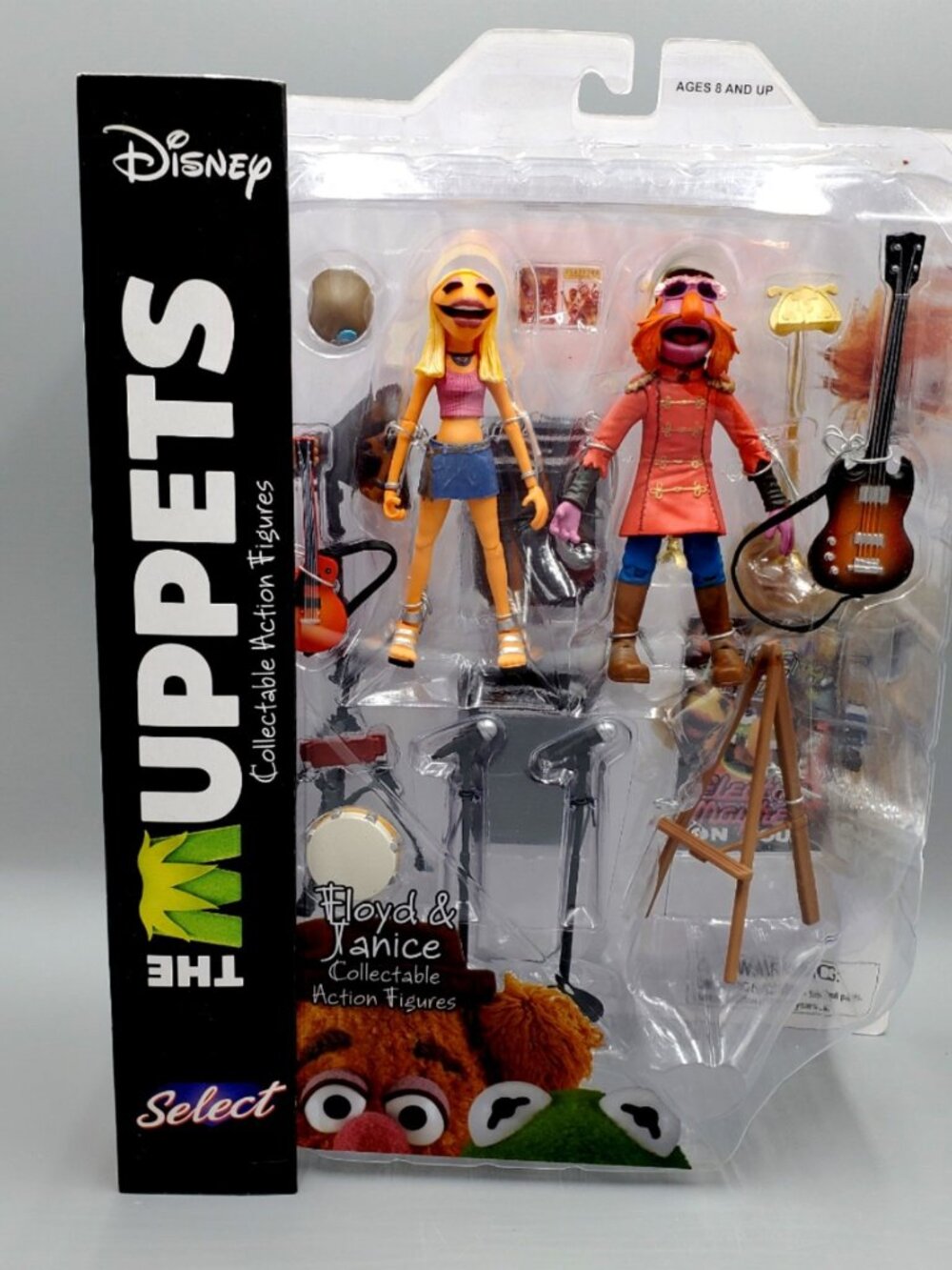 Muppets Janice Floyd Pepper Action Figure Playset Electric Mayhem Diamond Select